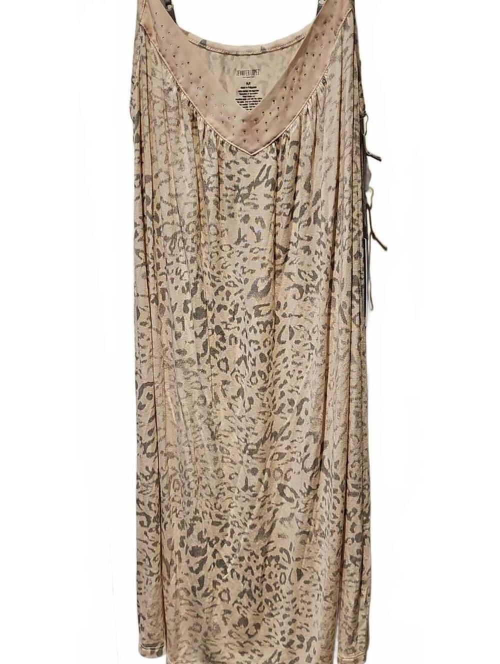 Jennifer Lopez Animal Print & Rhinestone Women’s Medium Sleepwear NWT